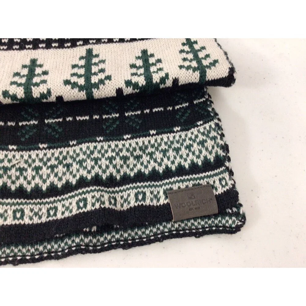 Woolrich Nordic Winter Scarf Animal Print